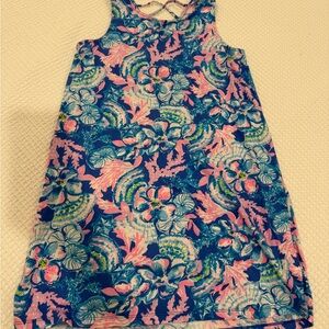 Lilly Pulitzer Blue and Pink Floral Dress